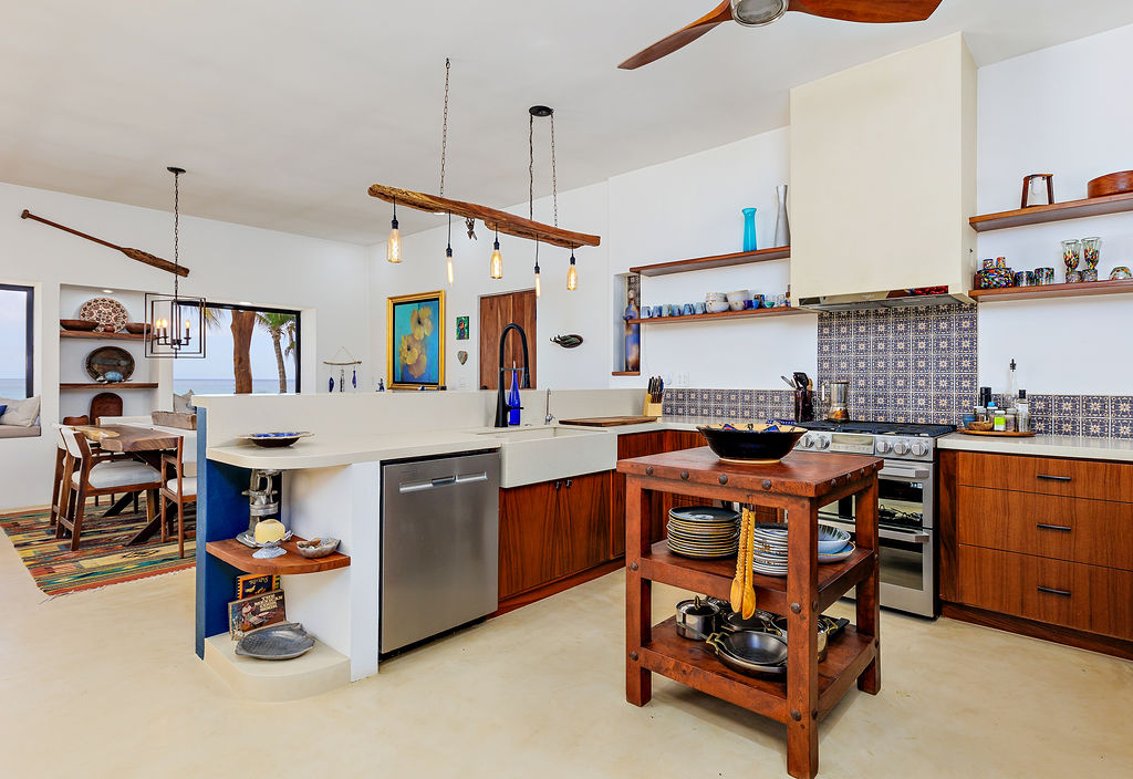 Indoor kitchen detail